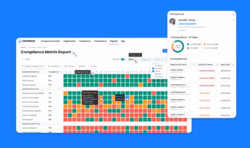 Training compliance record screenshot