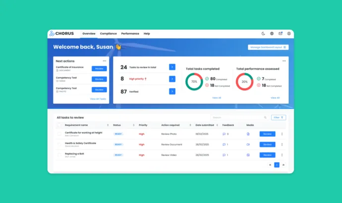 Ss assessor dashboard teal